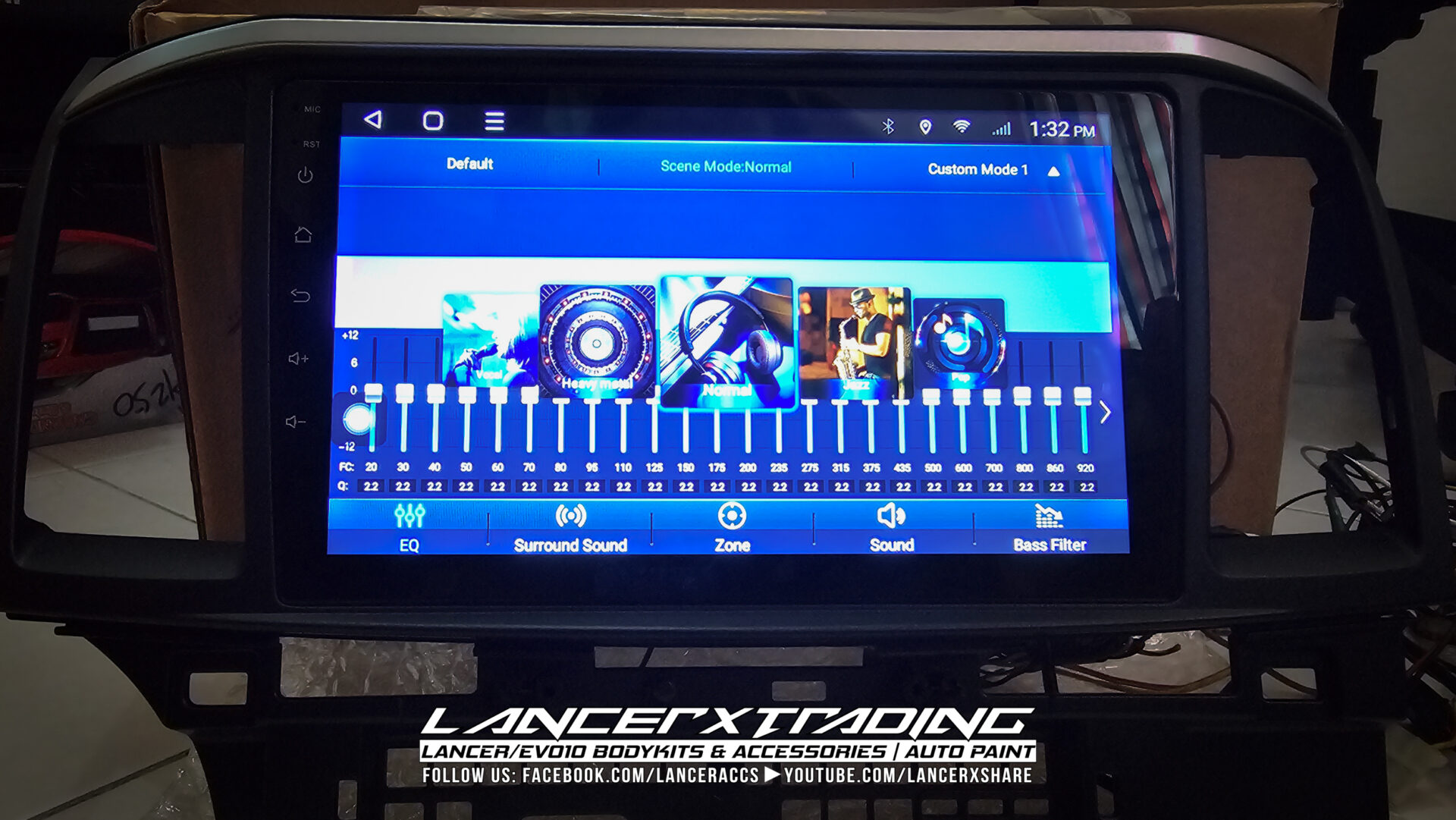 Android head unit for mitsubishi lancer proton inspira evo10