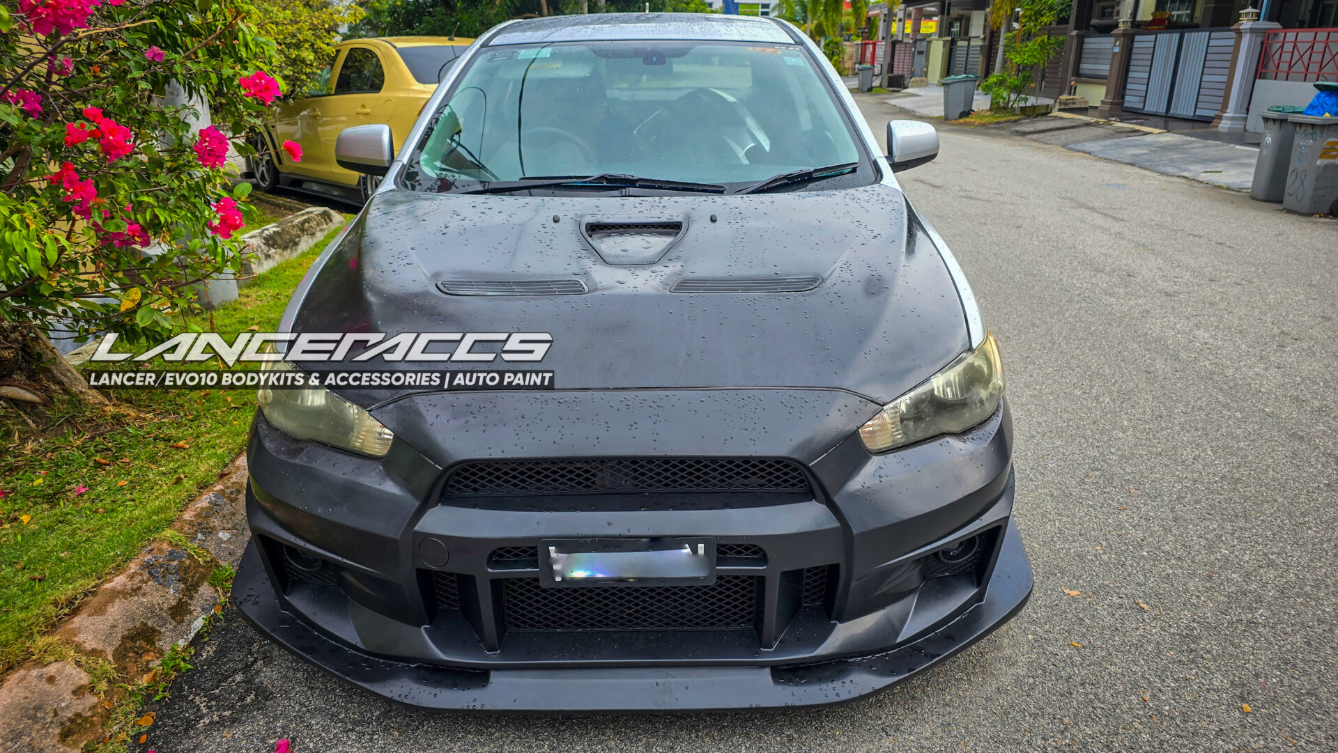 BETTER FITMENT Lancer EvoX hood for Mitsubishi lancer Inspira with removable vents scoop like ORI