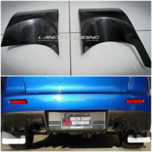 Carbon Fiber Exhaust Shield Mitsubishi Lancer Evo10 Bumper