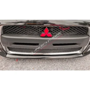 Evo10 Carbon Fiber CF Pattern Nose Cover for Evo10 Front Bumper Mitsubishi Lancer GT Proton Inspira