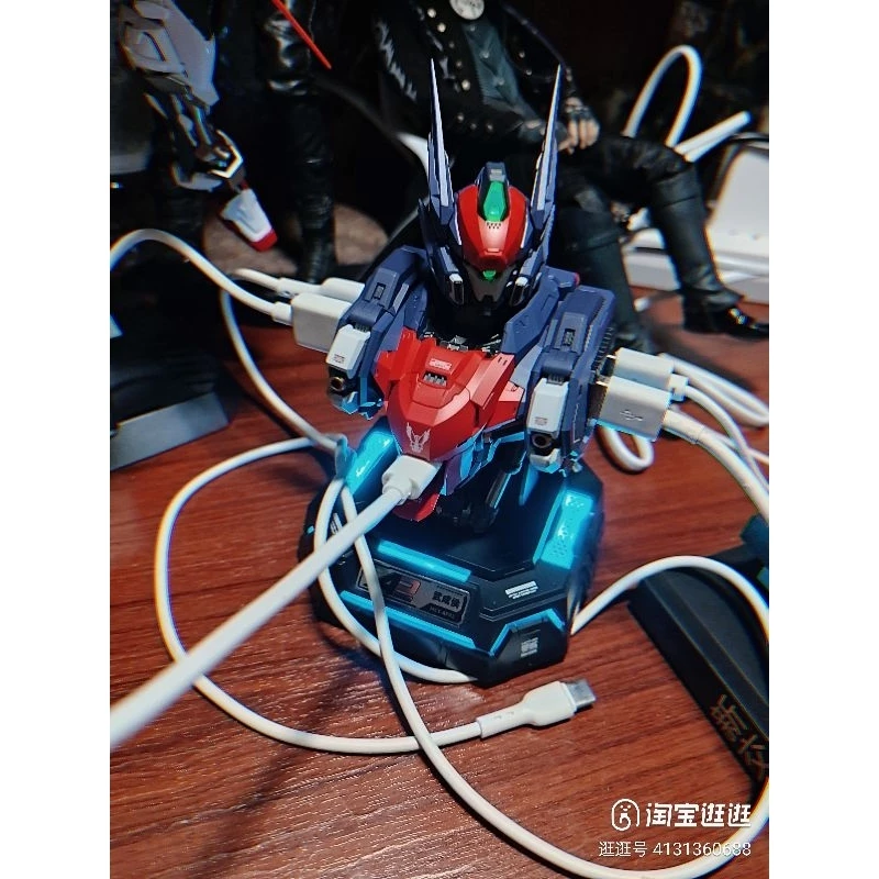 Hi-Detailed MOSHOWTOYS Robotic USB Charging Center Gundam Anime Hi-Tech Usb Hub