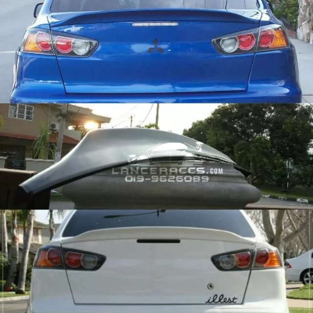 Mitsubishi Lancer GT Inspira Evo X Ducktail Spoiler Good Quality Handsome Mantap