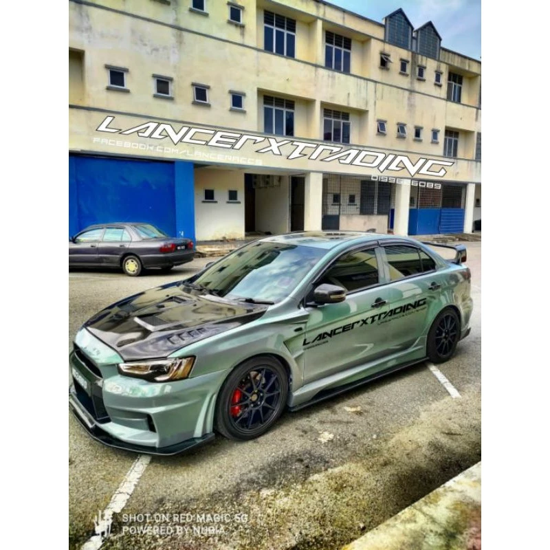 Varis Ver1 Hood for Lancer Inspira Evo10 Mitsubishi FRP CF