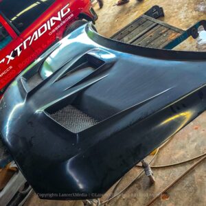 Lancer Evo X FQ400 Hood Carbon Steel FRP fit Lancer Inspira Perfect!
