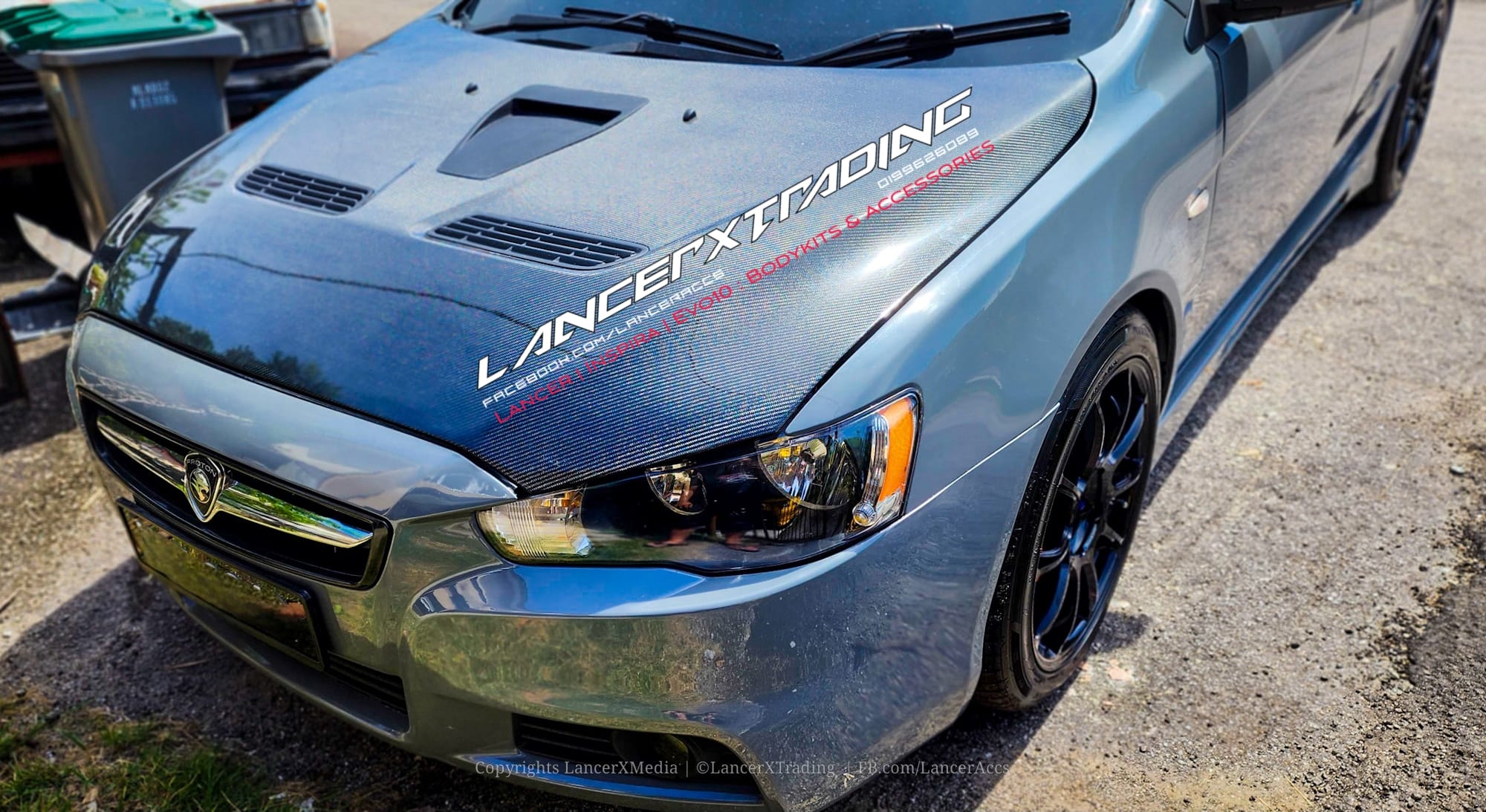 BETTER FITMENT Lancer EvoX hood for Mitsubishi lancer Inspira with removable vents scoop like ORI