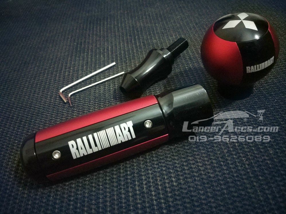 Ralliart handbrake lever - gear knob - towing hook Lancer Inspira Evo