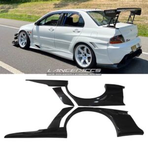 Voltex Mitsubishi EVO 9 CYB Widebody Rear Fenders Wide Rear Arches FRP CARBON FIBER